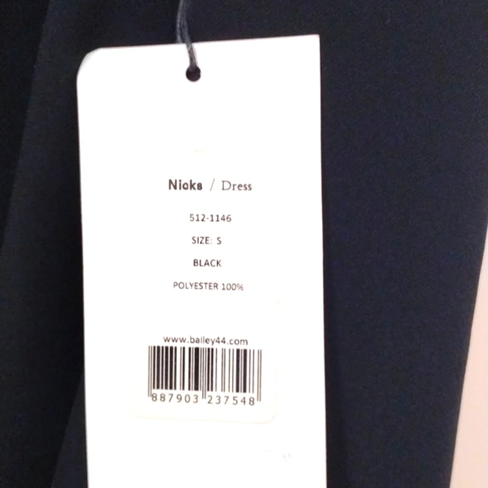Sexy Elegance Black Mini Dress Size S Cold Shoulder Bailey 44 - Picture 9 of 12